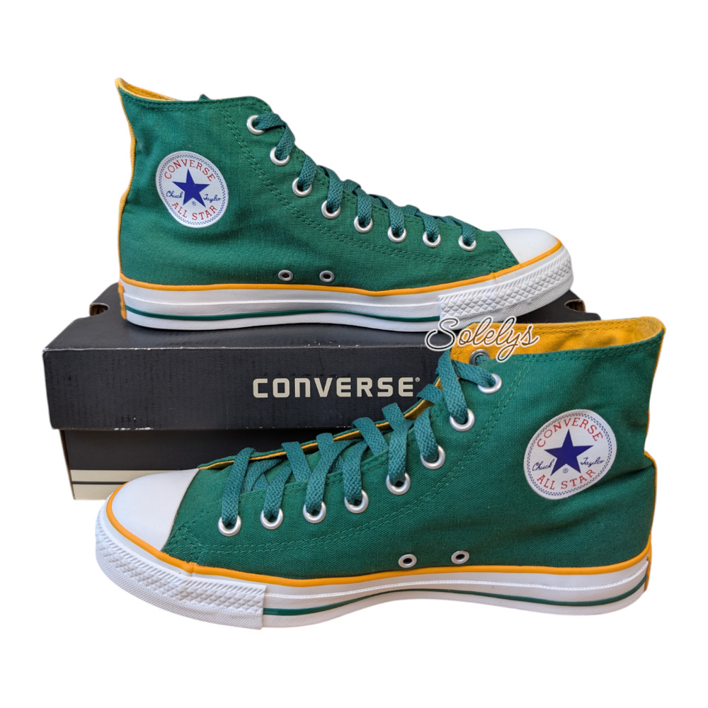 Converse 2004 Vintage CT All Star High Celtic Green Laker Gold Sneakers M9 W11